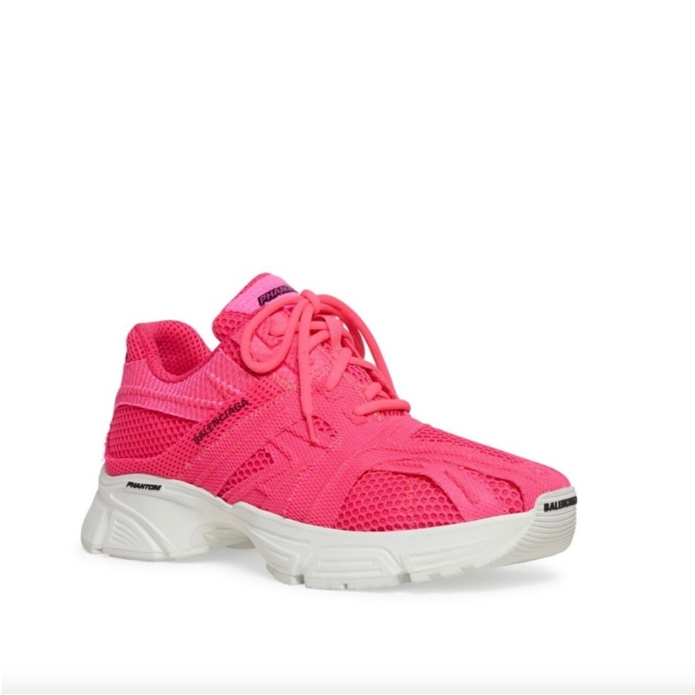 Balenciaga Women's Vibrant Pink Phantom Sneakers.Size 40 /10 US. NWB Dust Bag - Picture 11 of 17